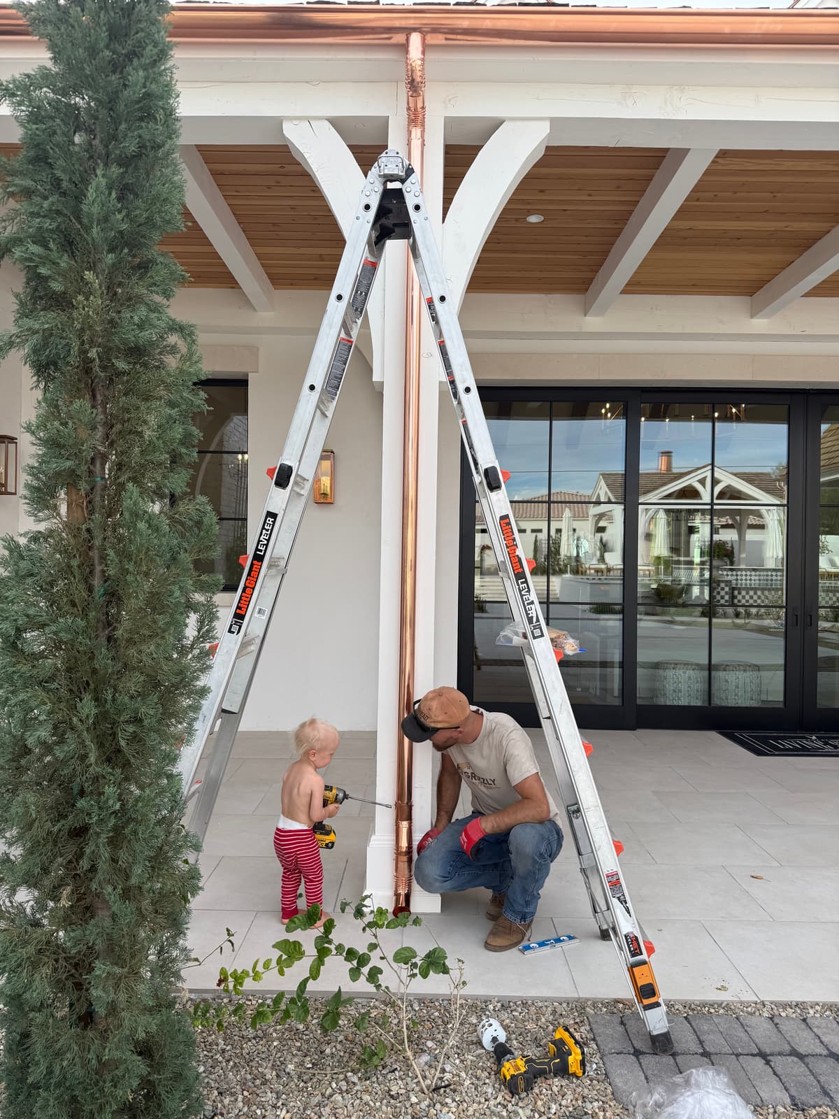 Micro-mesh gutter guards installed on seamless gutters at a Phoenix Arizona home by Grizzly Rain Gutters